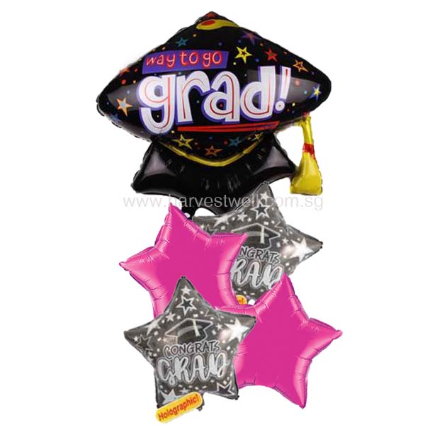 Graduation Cap Balloon Bouquet